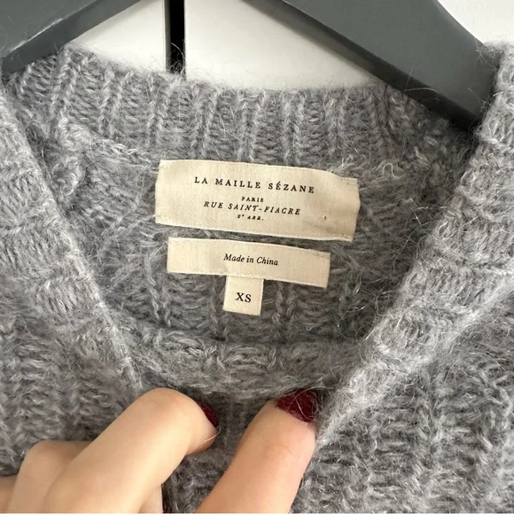 Sézane Gray Dwee Jumper Sweater - Picture 4 of 7